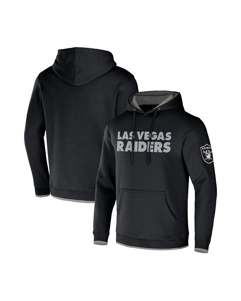 Men's NFL x Darius Rucker Collection by Black Las Vegas Raiders Pullover Hoodie $25.42 Sweatshirt