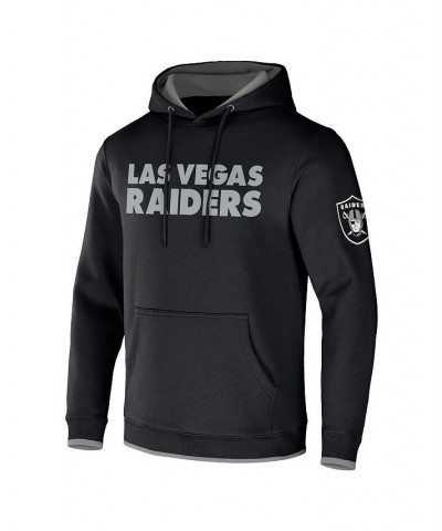 Men's NFL x Darius Rucker Collection by Black Las Vegas Raiders Pullover Hoodie $25.42 Sweatshirt