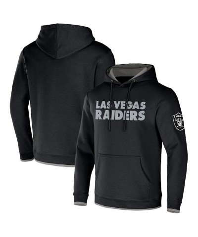 Men's NFL x Darius Rucker Collection by Black Las Vegas Raiders Pullover Hoodie $25.42 Sweatshirt