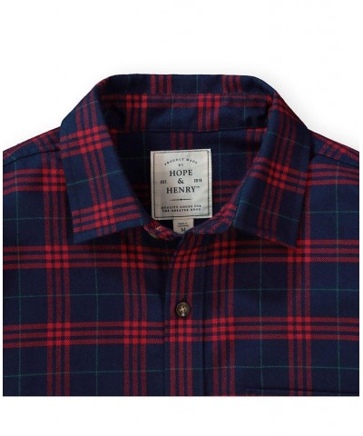 Mens' Brushed Flannel Button Down Shirt Multi $21.13 Shirts