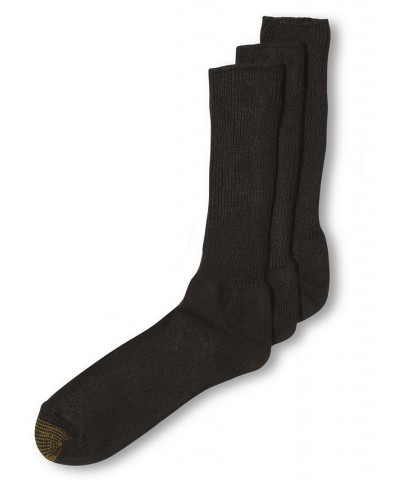 Men's 3-Pack Casual Fluffie Crew Socks Brown $11.21 Socks