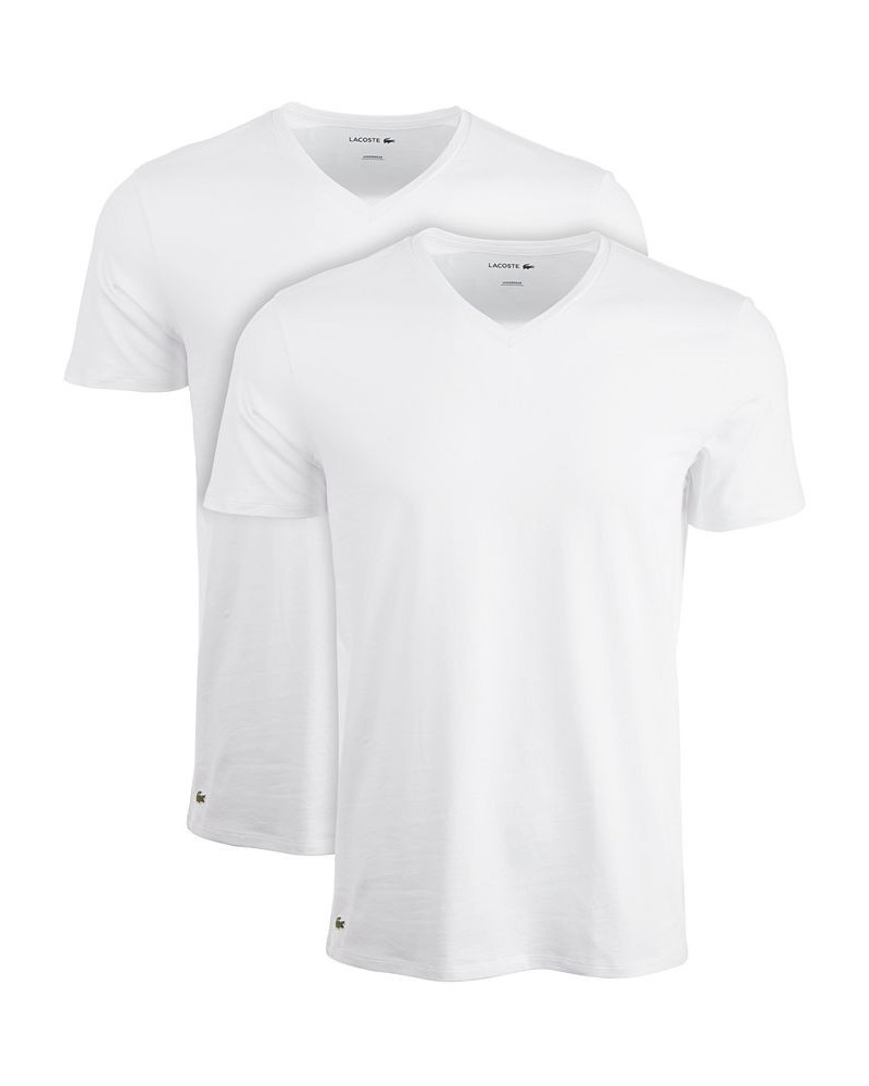 Men's 2-Pk. V-Neck Regular Fit Undershirts White $26.04 Undershirt