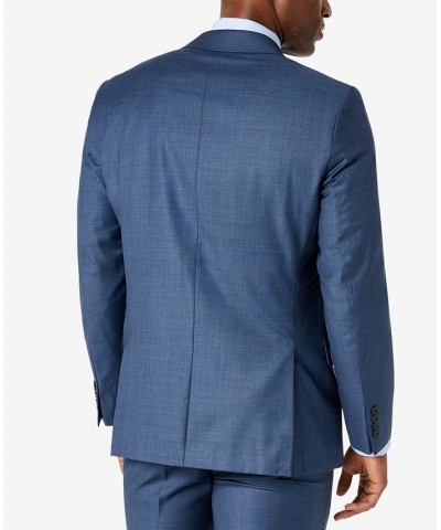 Men's Solid Classic-Fit Suit Jackets Blue $78.63 Suits