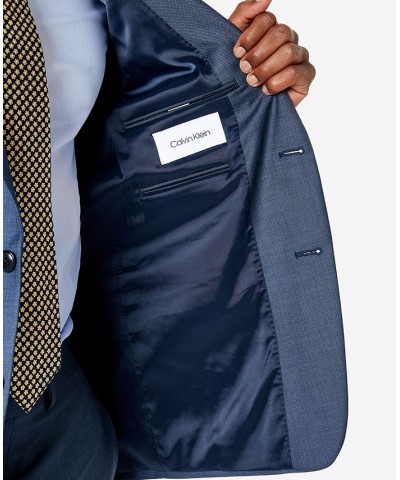 Men's Solid Classic-Fit Suit Jackets Blue $78.63 Suits