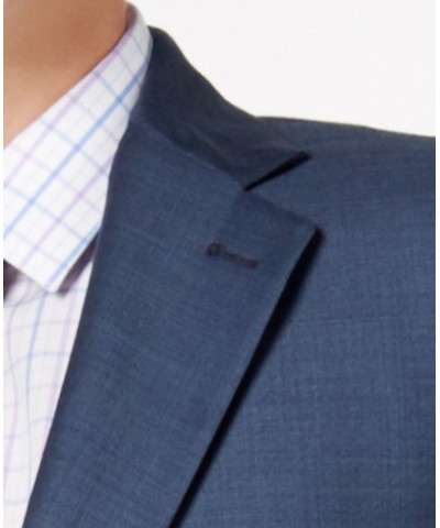 Men's Solid Classic-Fit Suit Jackets Blue $78.63 Suits