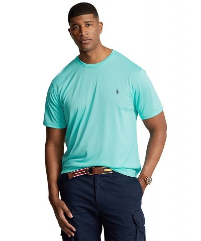 Men's Big & Tall Performance Jersey T-Shirt Blue $31.28 T-Shirts