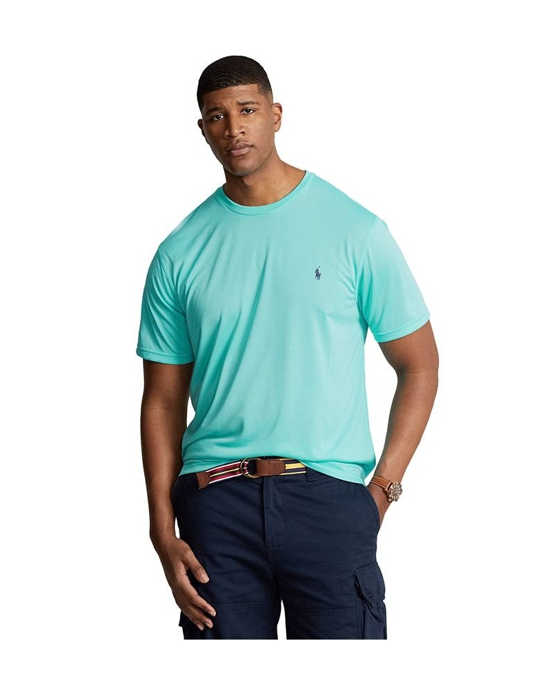 Men's Big & Tall Performance Jersey T-Shirt Blue $31.28 T-Shirts