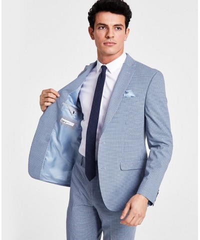 Men's Slim-Fit Mini Check Suit Jacket Multi $66.50 Suits