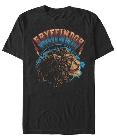 Men's Lion Pride Short Sleeve Crew T-shirt Black $19.24 T-Shirts