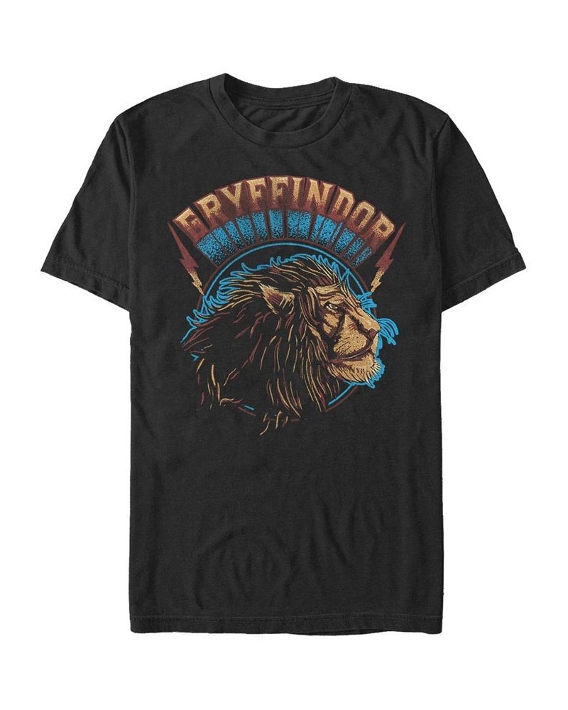 Men's Lion Pride Short Sleeve Crew T-shirt Black $19.24 T-Shirts