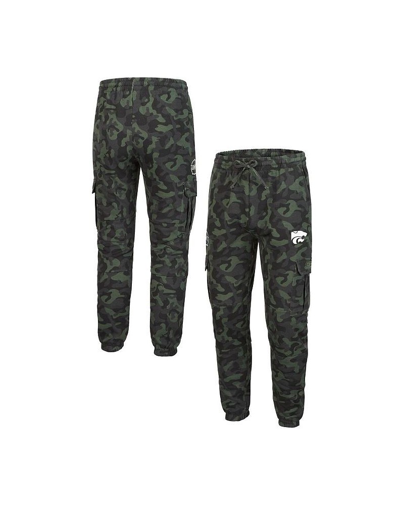 Men's Camo Kansas State Wildcats Logo OHT Military-inspired Appreciation Code Fleece Pants $27.00 Pants