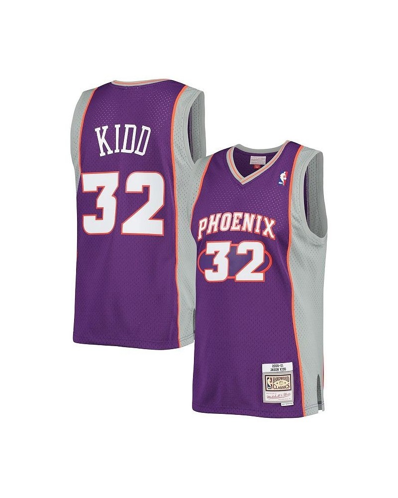 Men's Jason Kidd Purple Phoenix Suns 2000-2001 Authentic Hardwood Classics Swingman Jersey $58.00 Jersey