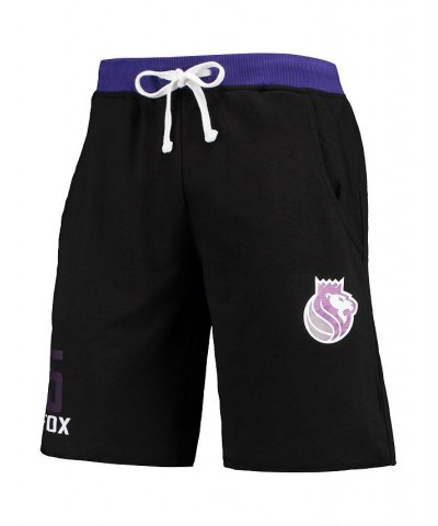 Men's De'Aaron Fox Black Sacramento Kings Name and Number French Terry Shorts $19.43 Shorts