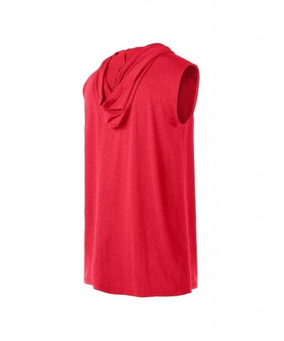 Men's Red Philadelphia Phillies Sleeveless Pullover Hoodie $27.49 T-Shirts