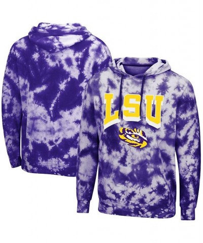 Men's Purple LSU Tigers Fanatic Tie-Dye Pullover Hoodie $35.09 Sweatshirt