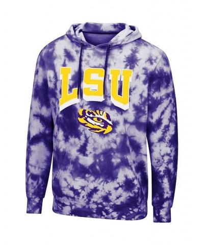 Men's Purple LSU Tigers Fanatic Tie-Dye Pullover Hoodie $35.09 Sweatshirt