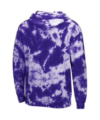 Men's Purple LSU Tigers Fanatic Tie-Dye Pullover Hoodie $35.09 Sweatshirt