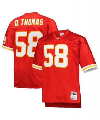 Men's Derrick Thomas Red Kansas City Chiefs Big and Tall 1994 Retired Player Replica Jersey $68.00 Jersey