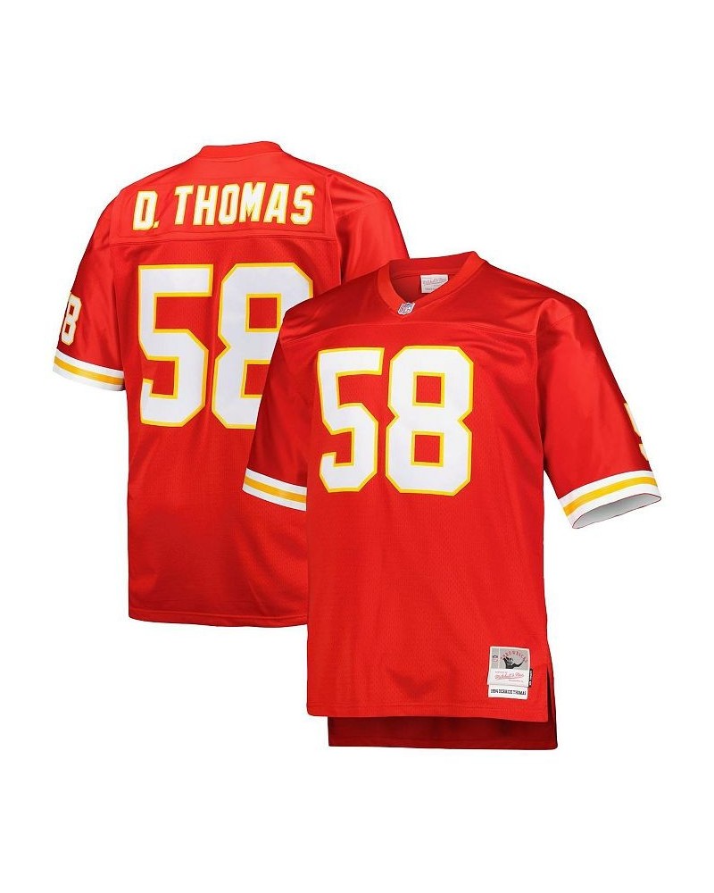 Men's Derrick Thomas Red Kansas City Chiefs Big and Tall 1994 Retired Player Replica Jersey $68.00 Jersey