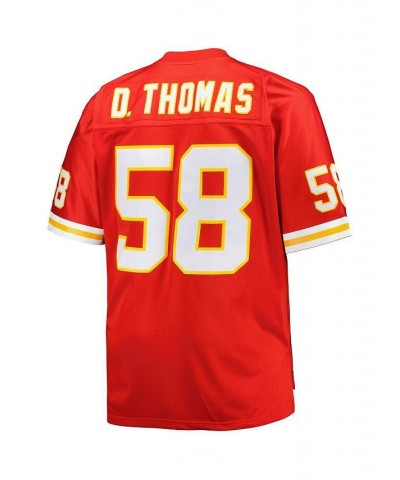 Men's Derrick Thomas Red Kansas City Chiefs Big and Tall 1994 Retired Player Replica Jersey $68.00 Jersey