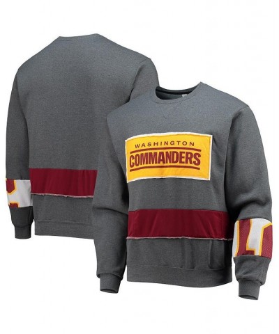 Men's Gray Washington Commanders Pullover Sweatshirt $32.20 Sweatshirt