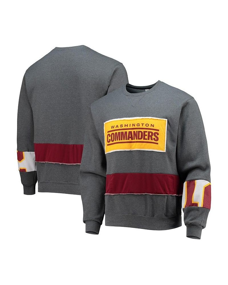 Men's Gray Washington Commanders Pullover Sweatshirt $32.20 Sweatshirt