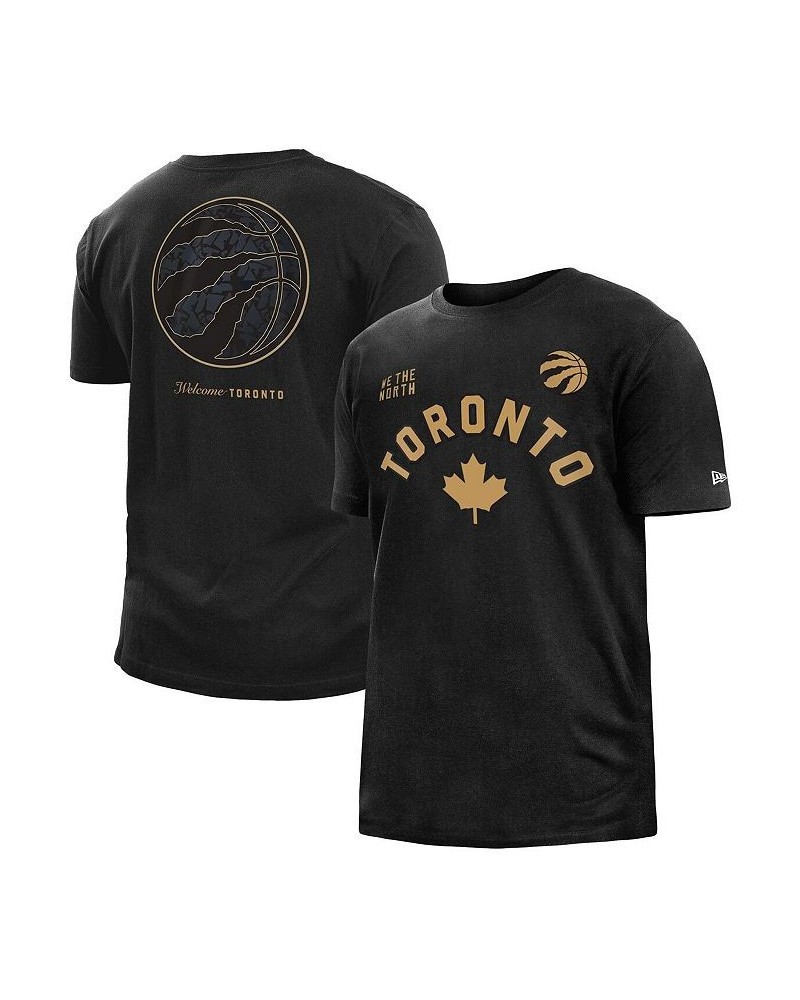 Men's Black Toronto Raptors 2022/23 City Edition Brushed Jersey T-shirt $23.99 T-Shirts