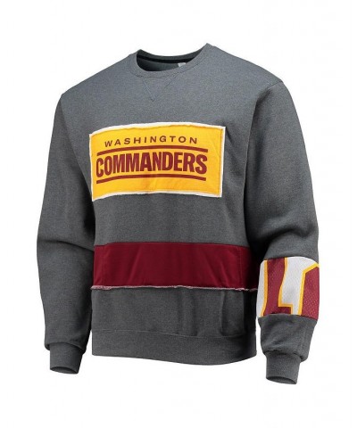 Men's Gray Washington Commanders Pullover Sweatshirt $32.20 Sweatshirt