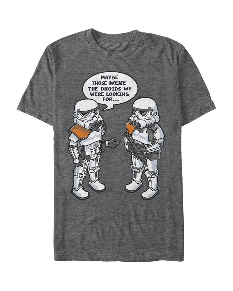 Star Wars Men's Classic Stormtroopers Those Were The Droids We Were Looking for Short Sleeve T-Shirt Gray $17.15 T-Shirts