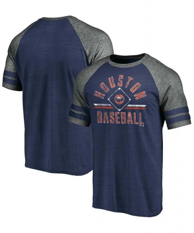 Men's Heathered Navy-Gray Houston Astros True Classics Diamond Legacy Tri-Blend Raglan T-shirt $25.19 T-Shirts