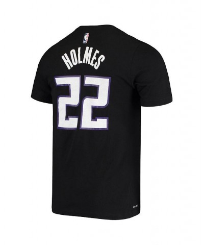 Men's Richaun Holmes Black Sacramento Kings Name and Number Performance T-shirt $19.60 T-Shirts