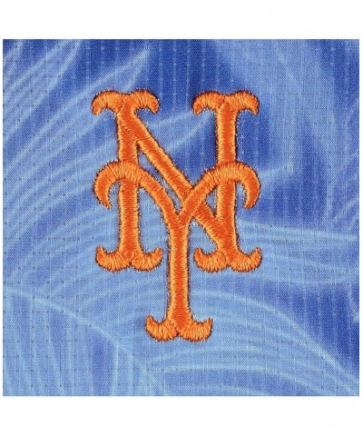 Men's Royal New York Mets Big and Tall Luminescent Fronds Camp IslandZone Button-Up Shirt $78.75 Shirts