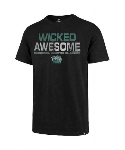 Men's Black 2023 NHL Winter Classic Wicked Awesome Scrum T-shirt $23.10 T-Shirts