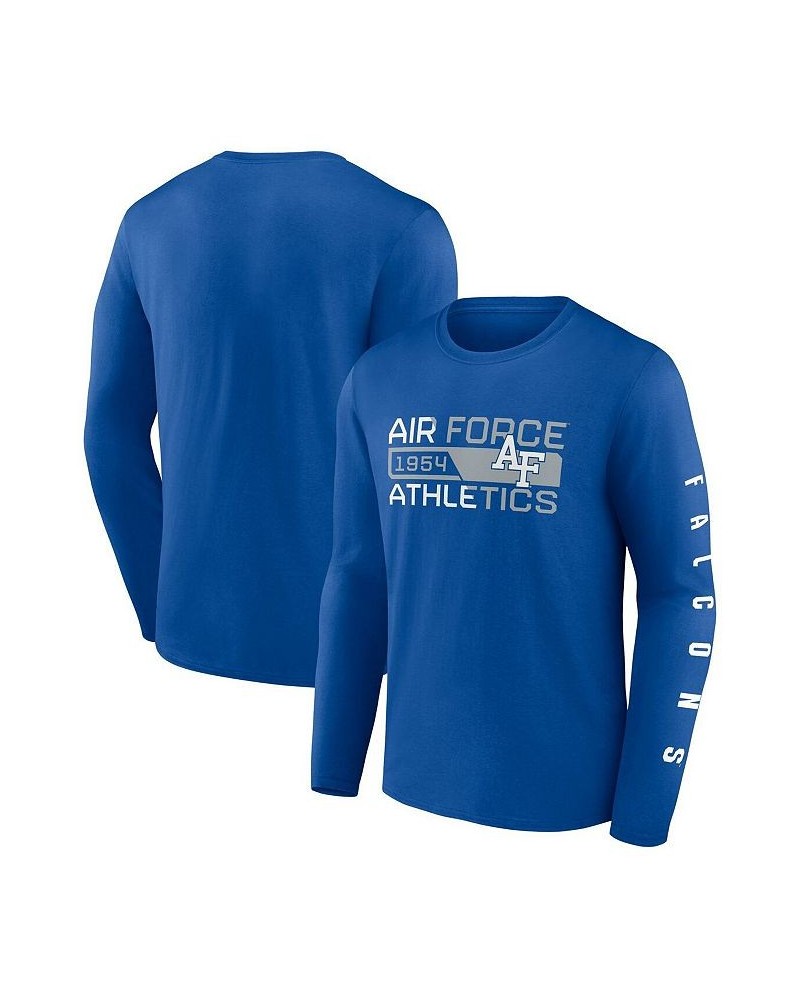 Men's Royal Air Force Falcons Broad Jump 2-Hit Long Sleeve T-shirt $15.30 T-Shirts