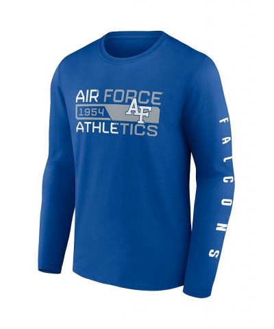 Men's Royal Air Force Falcons Broad Jump 2-Hit Long Sleeve T-shirt $15.30 T-Shirts