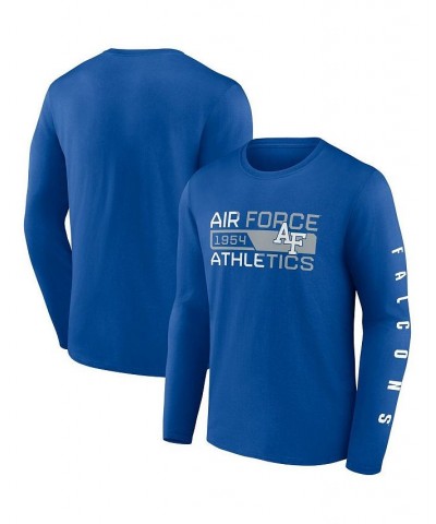 Men's Royal Air Force Falcons Broad Jump 2-Hit Long Sleeve T-shirt $15.30 T-Shirts