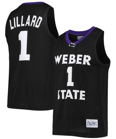 Original Men's Damian Lillard Black Weber State Wildcats Alumni Commemorative Classic Basketball Jersey $45.50 Jersey