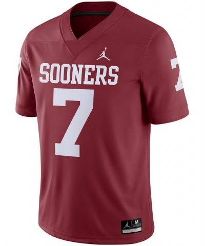 Men's 7 Crimson Oklahoma Sooners Team Game Jersey $52.90 Jersey