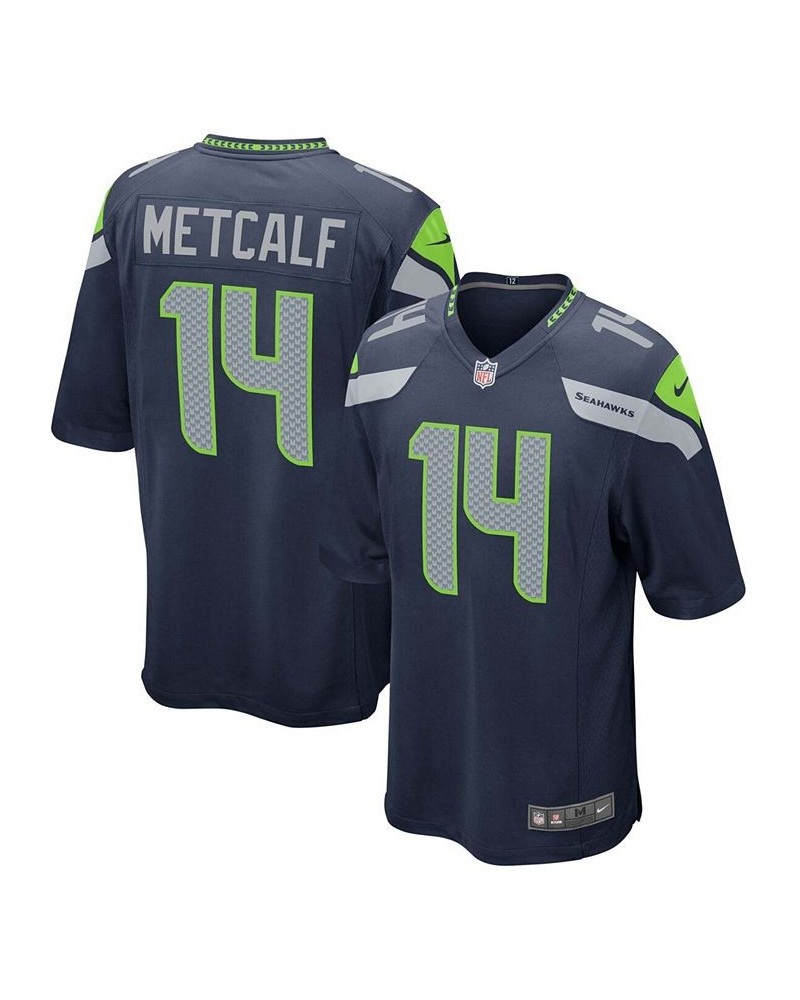 Men's Seattle Seahawks DK Metcalf Navy Game Player Jersey $47.58 Jersey