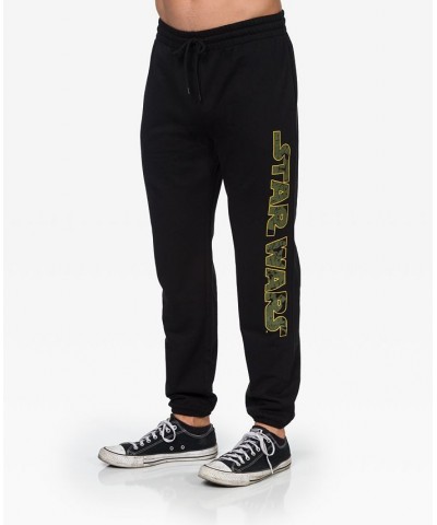 Men's Star Wars Drawstring Jogger Pants Black $16.10 Pants