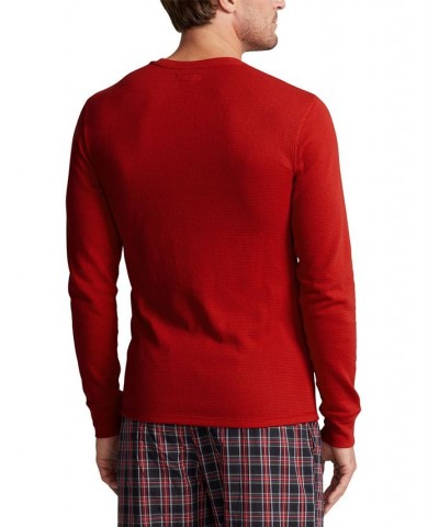 Men's Big & Tall Waffle Knit Thermal Pajama Shirt PD05 $18.06 Pajama