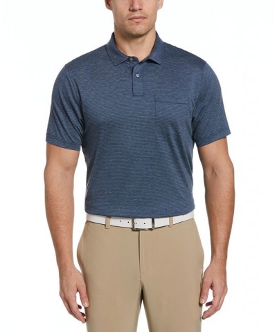 Men's Fine Line Eco Short Sleeve Golf Polo Shirt with Pocket PD03 $19.72 Polo Shirts