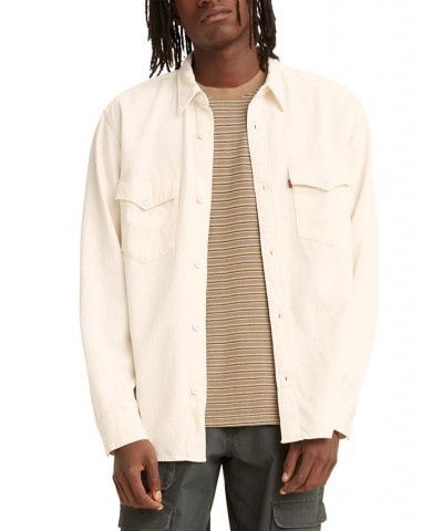 Levi’s Men's Premium Western Style Denim Button-Front Long-Sleeve Shirt Pink $39.38 Shirts