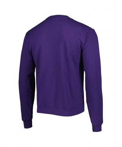 Men's Purple Lsu Tigers 1965 Arch Essential Fleece Pullover Sweatshirt $33.14 Sweatshirt