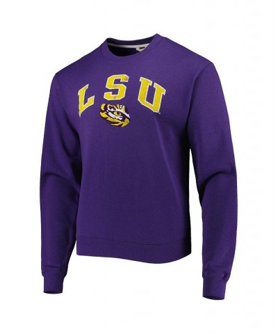 Men's Purple Lsu Tigers 1965 Arch Essential Fleece Pullover Sweatshirt $33.14 Sweatshirt