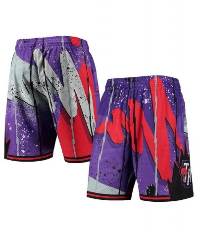 Men's Purple Toronto Raptors Hardwood Classics 1998 Hyper Hoops Swingman Shorts $42.50 Shorts