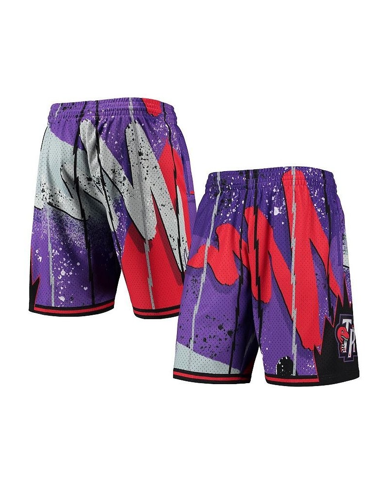 Men's Purple Toronto Raptors Hardwood Classics 1998 Hyper Hoops Swingman Shorts $42.50 Shorts