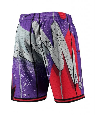 Men's Purple Toronto Raptors Hardwood Classics 1998 Hyper Hoops Swingman Shorts $42.50 Shorts