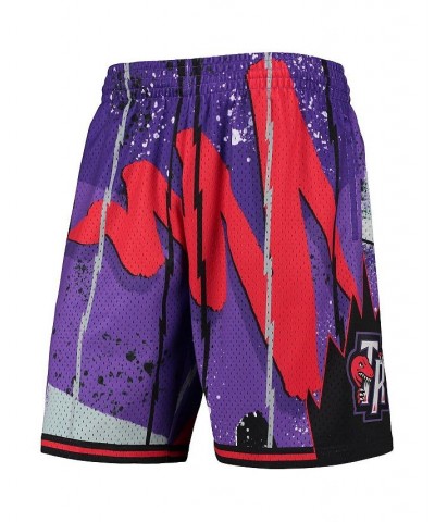 Men's Purple Toronto Raptors Hardwood Classics 1998 Hyper Hoops Swingman Shorts $42.50 Shorts