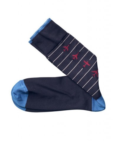 Airplanes Socks Blue $11.70 Socks